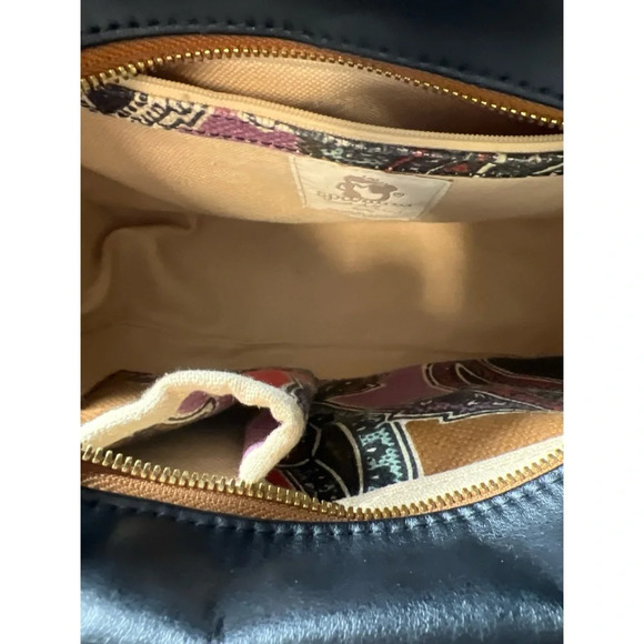 Spartina 449 Black and Multicolor Paisley Handbag - Picture 4 of 5